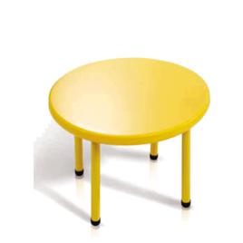 Yellow Plastic Circular Table