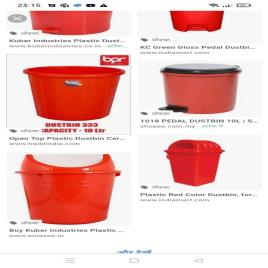 Yellow PP Plastic Garden Bucket