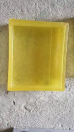 Yellow Rectangular Rubber Stone Moulds
