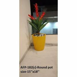 Yellow Fiber Garden Pot - 15 x 18 Inch