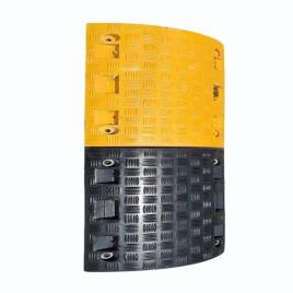 Yellow Rubber Road Speed Bump 75mm
