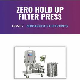 Manual Zero Hold Up Filter Device