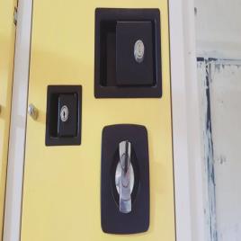 Zinc Alloy Office Canopy Lock, Chrome Finish