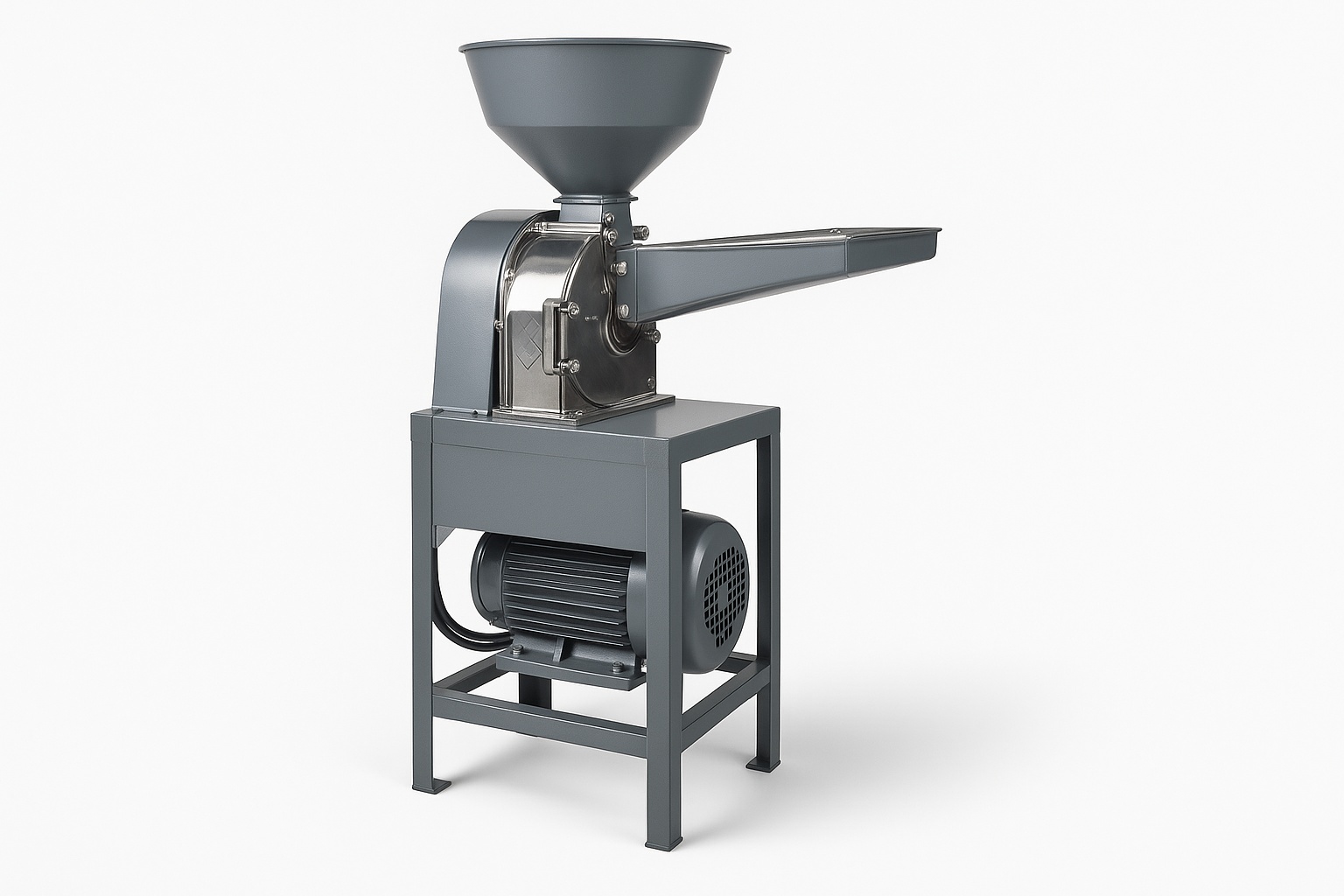 Automatic Powder Coated Grain Grinder Machine, 50-150kg/h