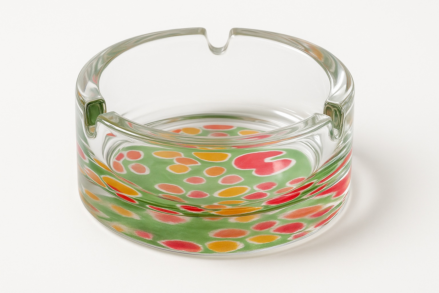 Clear Glass Ashtray, Model 550