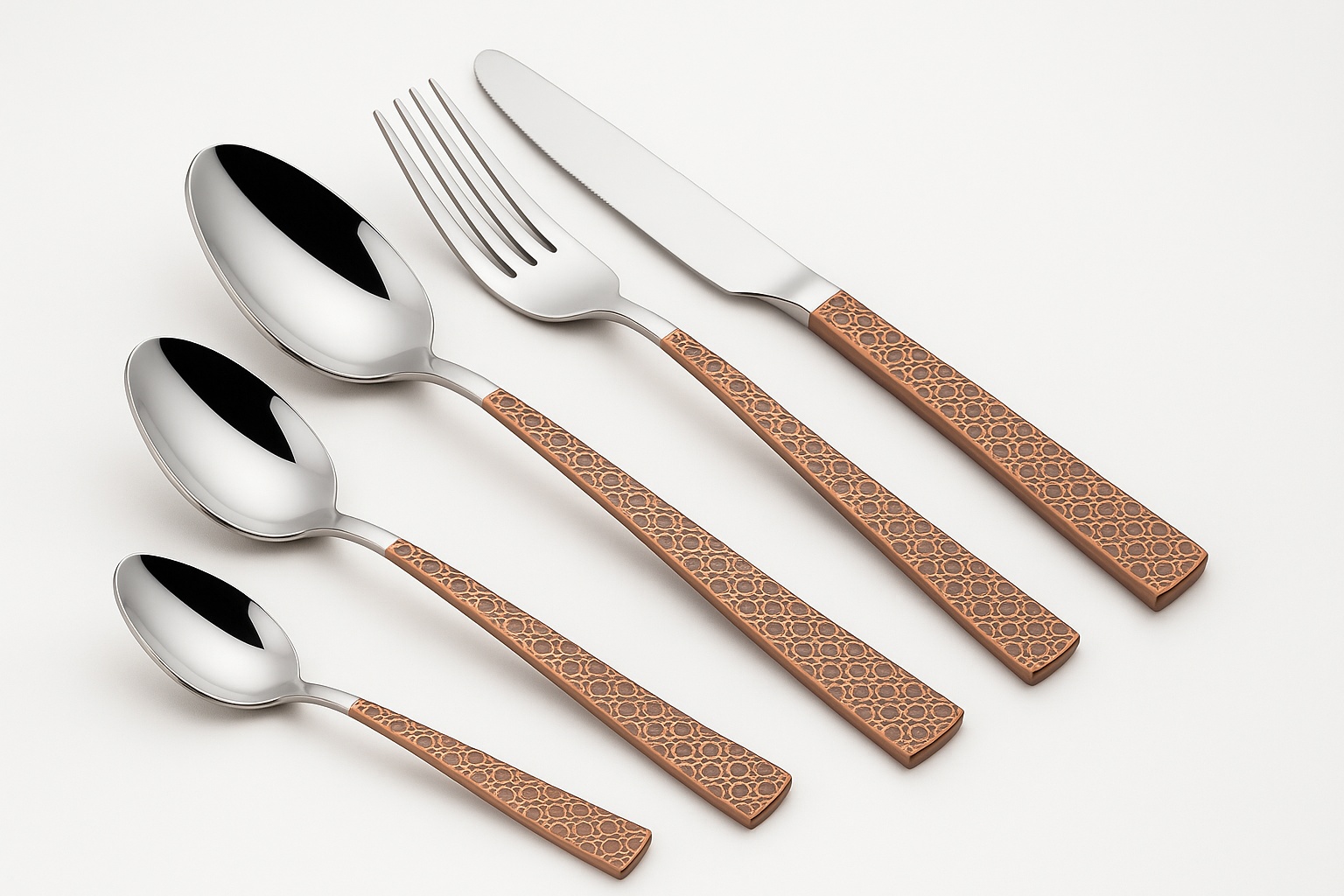 King International Copper Ritz 6-Piece Cutlery Set