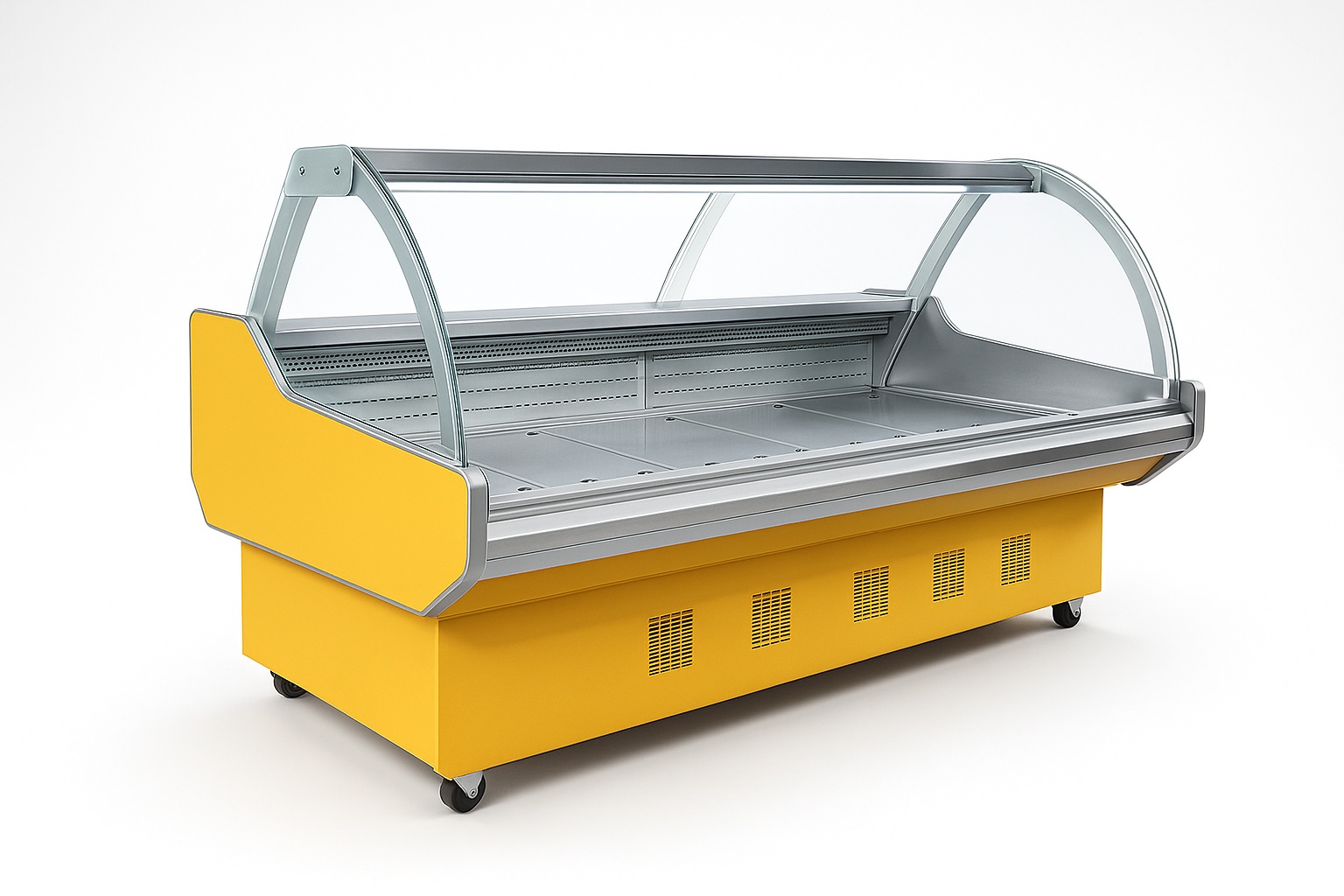 Supermarket Metal Fish & Meat Display Case