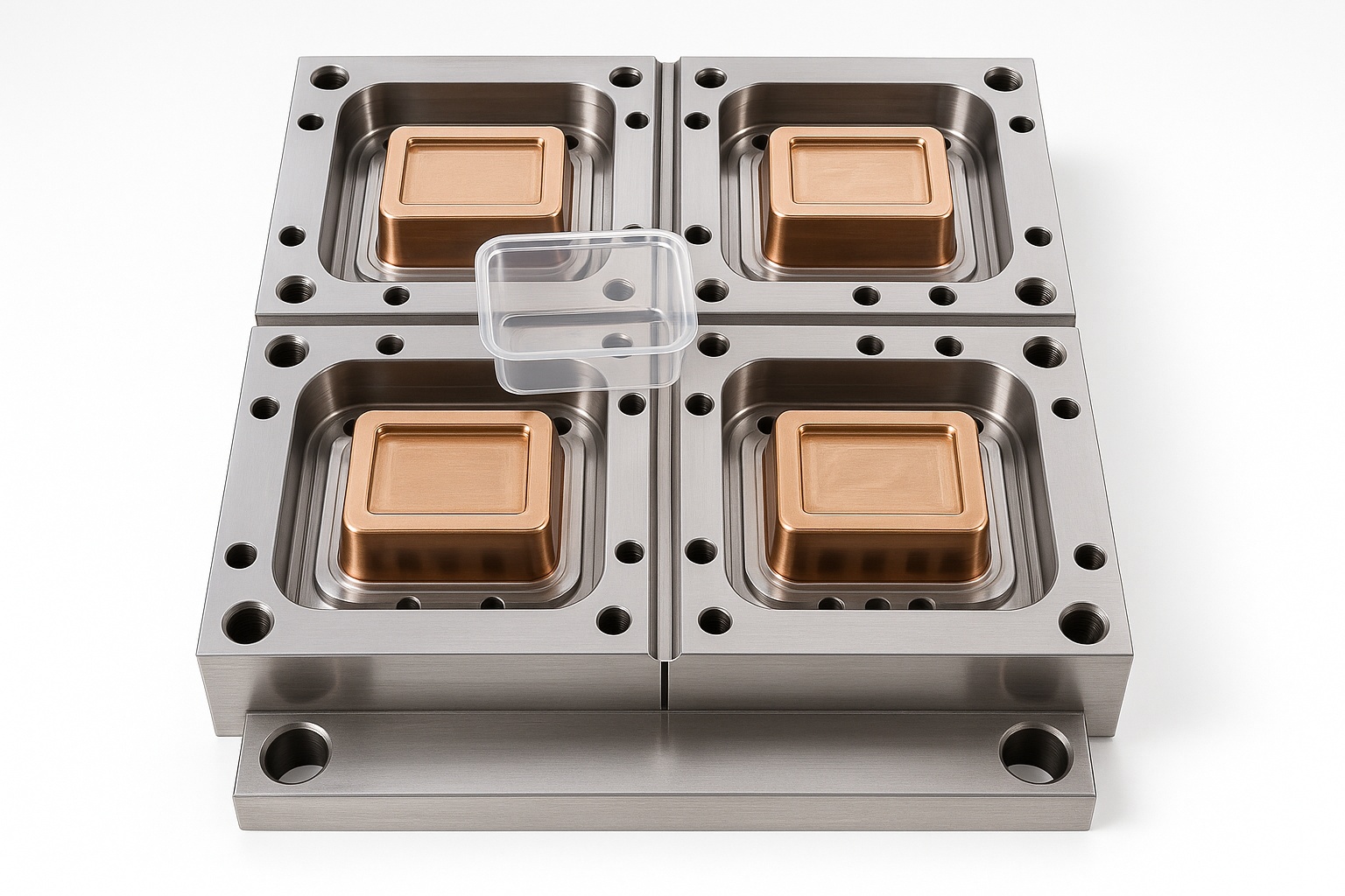 Polished Mild Steel Food Container Mould