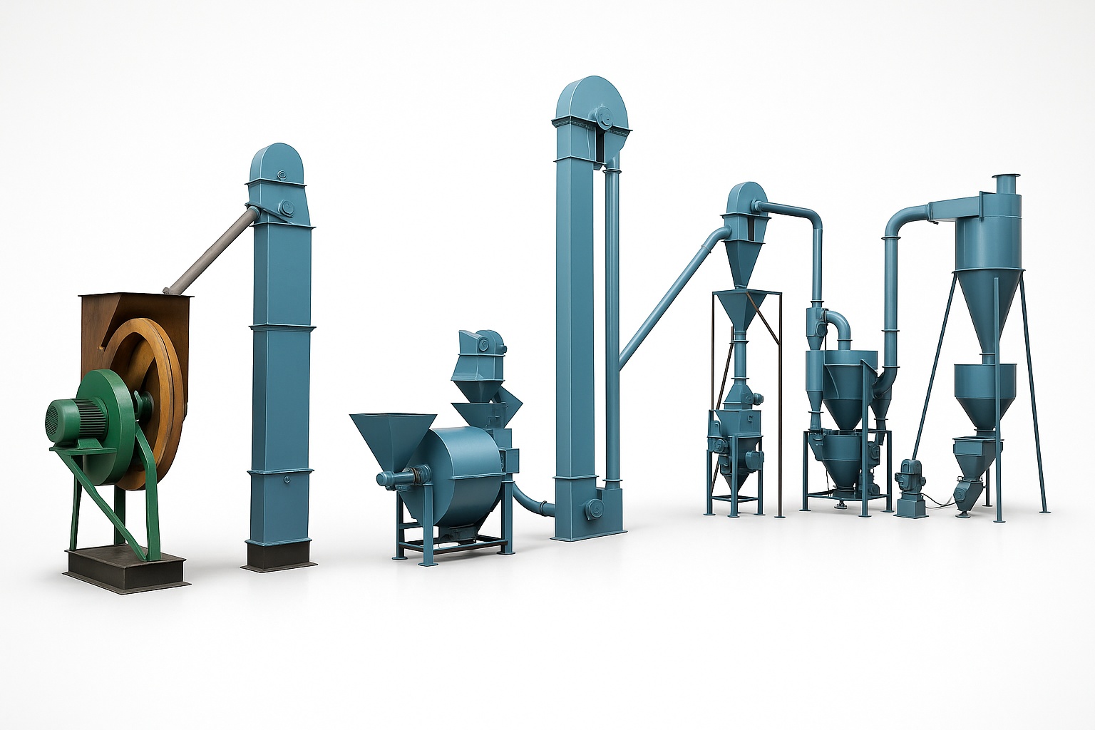 Automatic Sattu Processing Plant, 250 Kg/hr