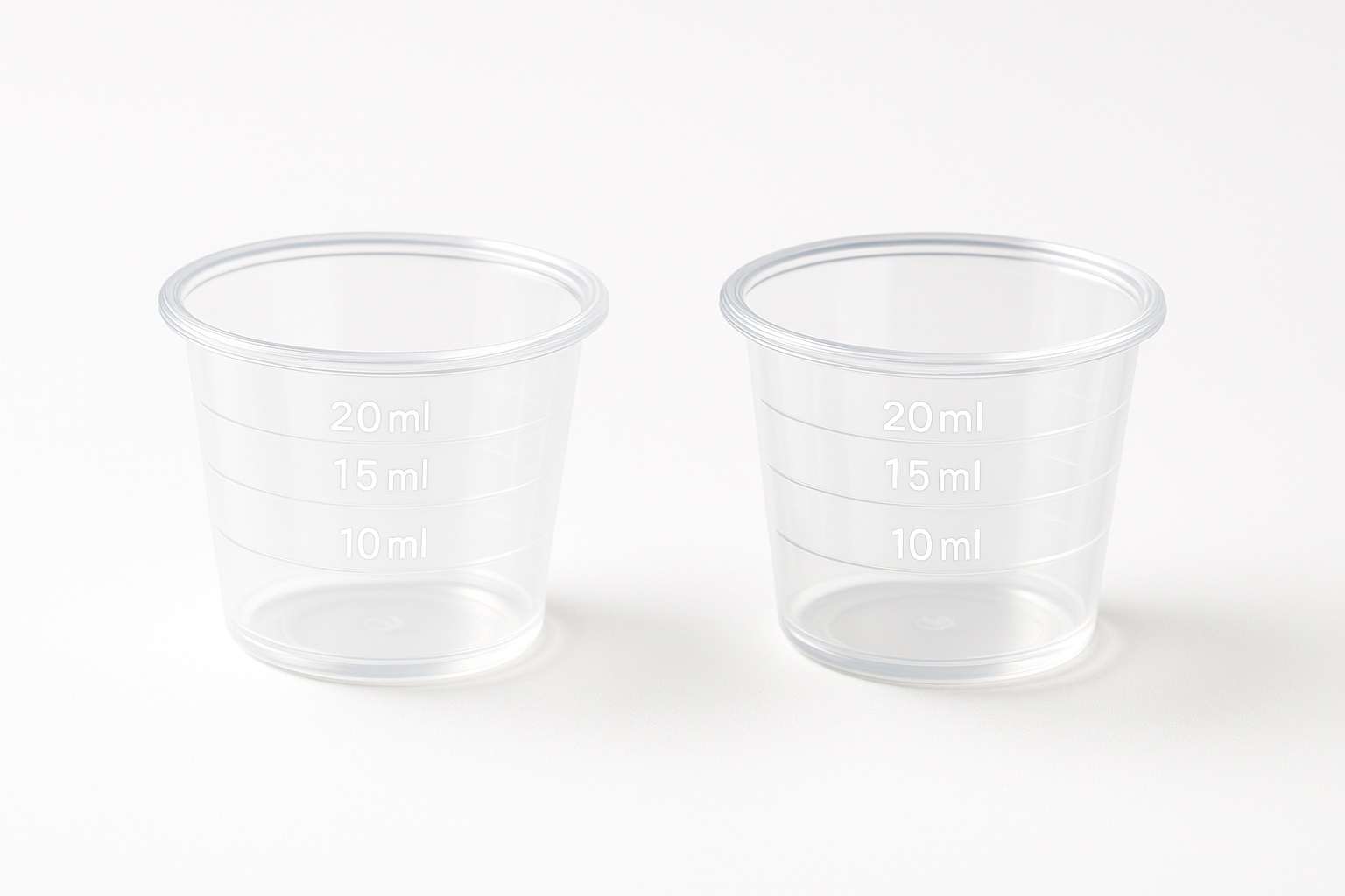 Pharmaceutical Plastic Measuring Cups, 25ml