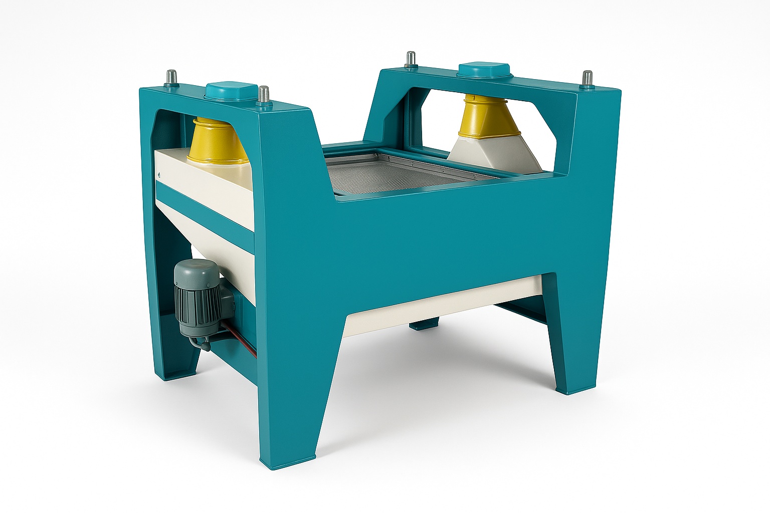 Painted Rotary Grain Separator, 3-Phase