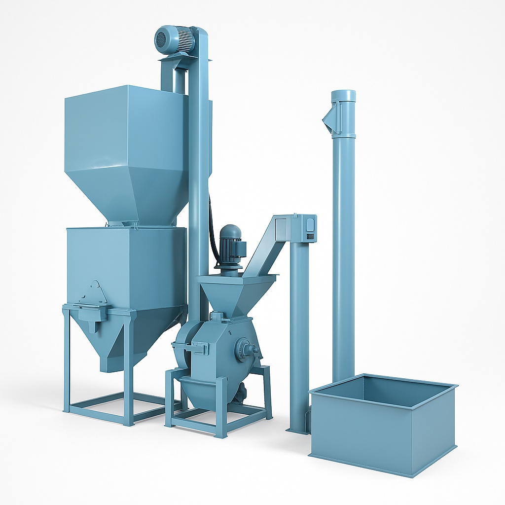 Poultry & Cattle Feed Production Machine, 500-700 kg/hr