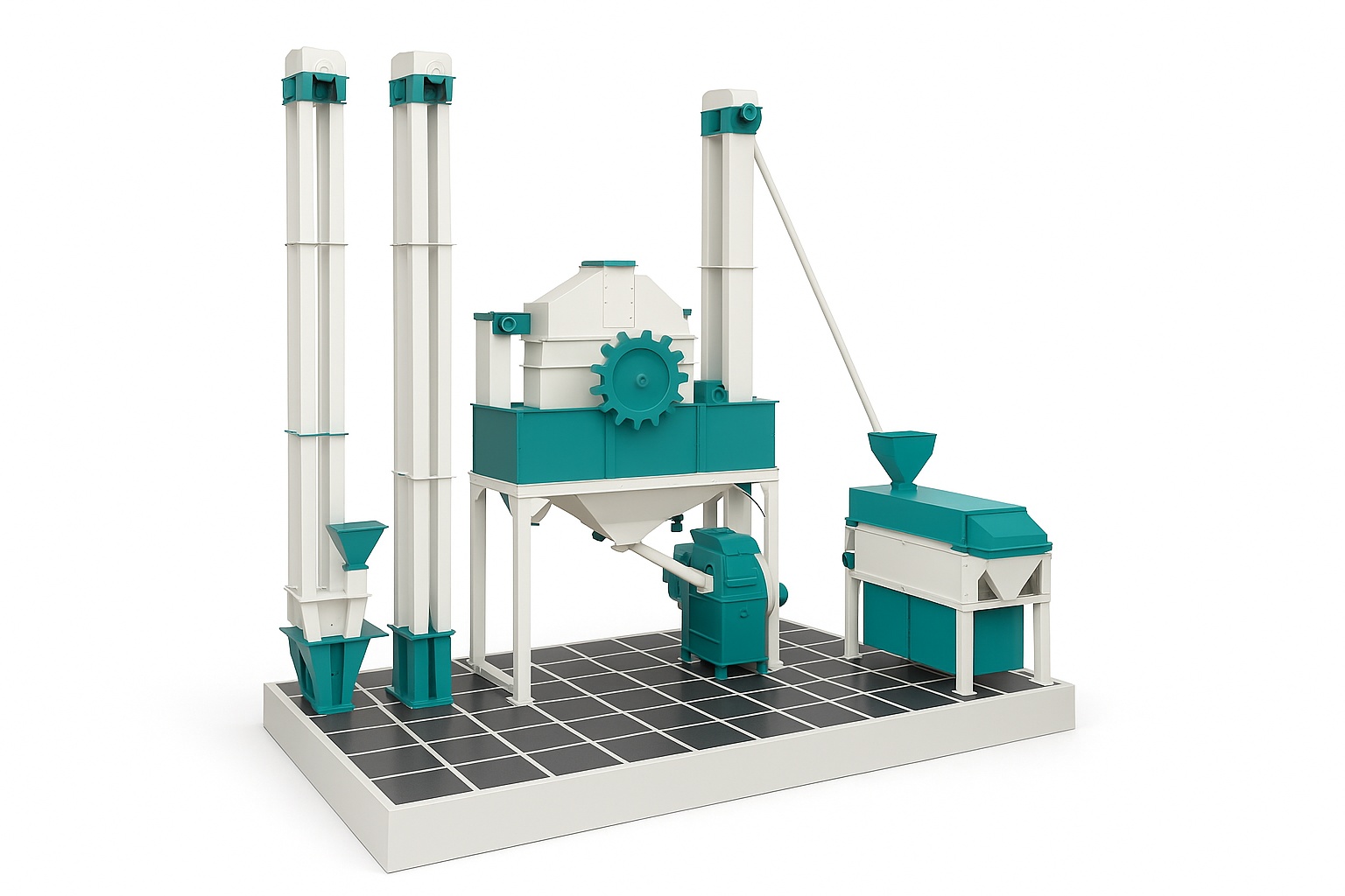 Industrial Powder Coated Grain Cleaning Machine