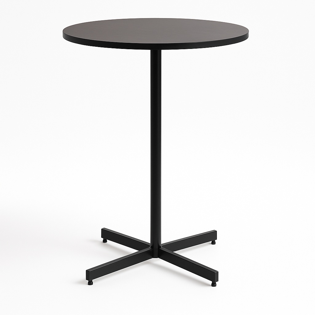 Black Round Stand-Up Table