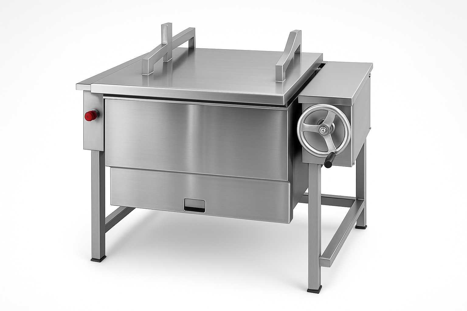 Silver Stainless Steel Gas Tilting Pan 150 Liter