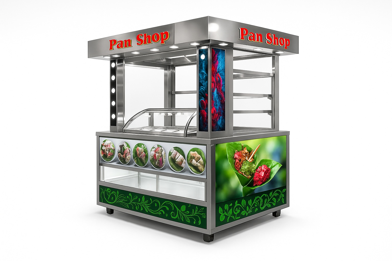 SS Pan Shop Cooling Fridge Counter