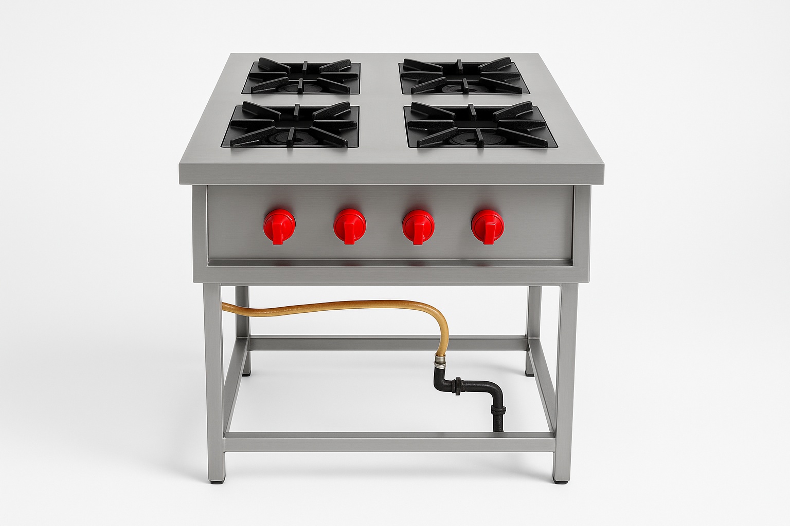 Stainless Steel 4 Burner Gas Range