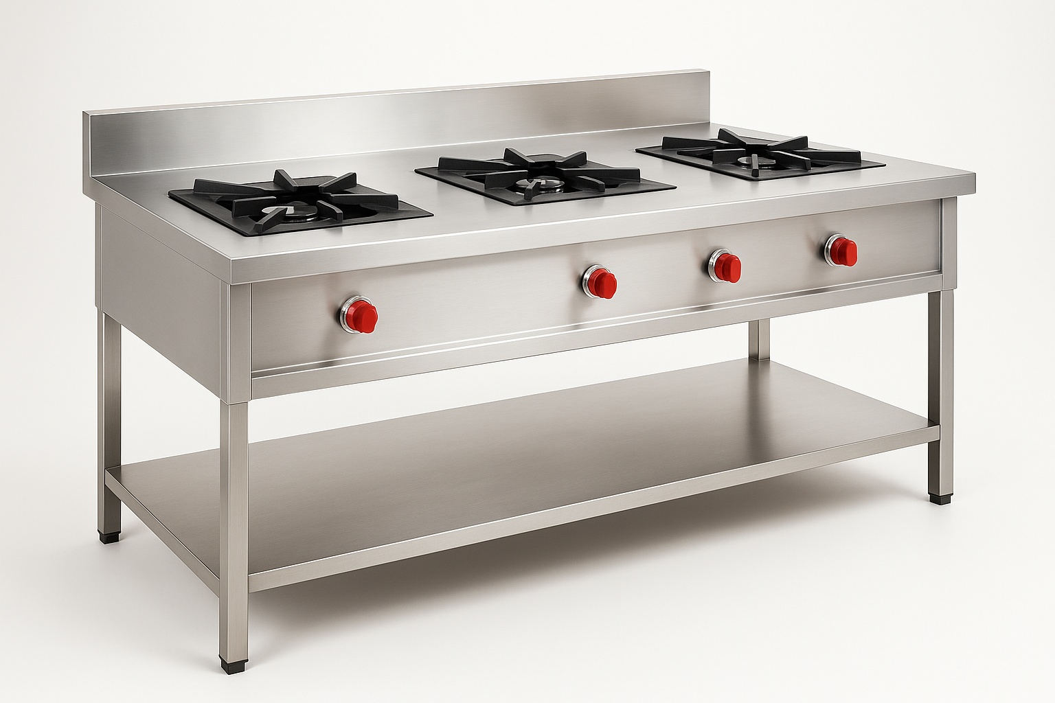 Stainless Steel Commercial Gas Range