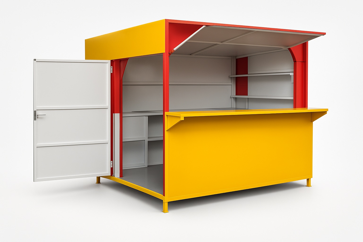 Street Food Metal Stall Counter